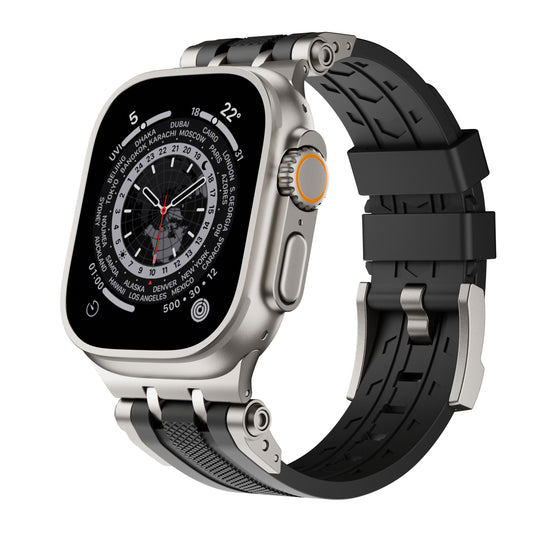 Outdoor Sports Fluoroelastomer Rubber Band For Apple Watch