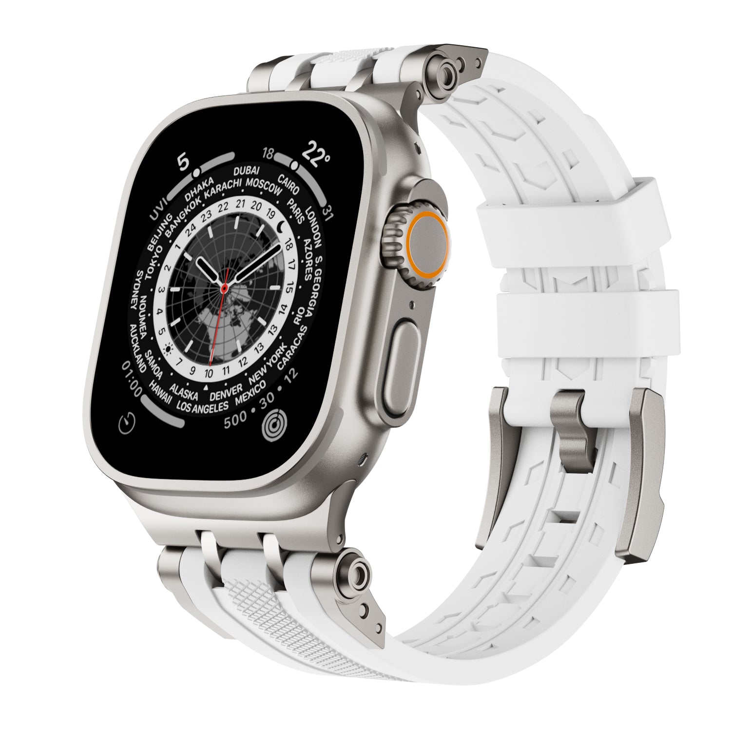 Outdoor Sports Fluoroelastomer Rubber Band For Apple Watch