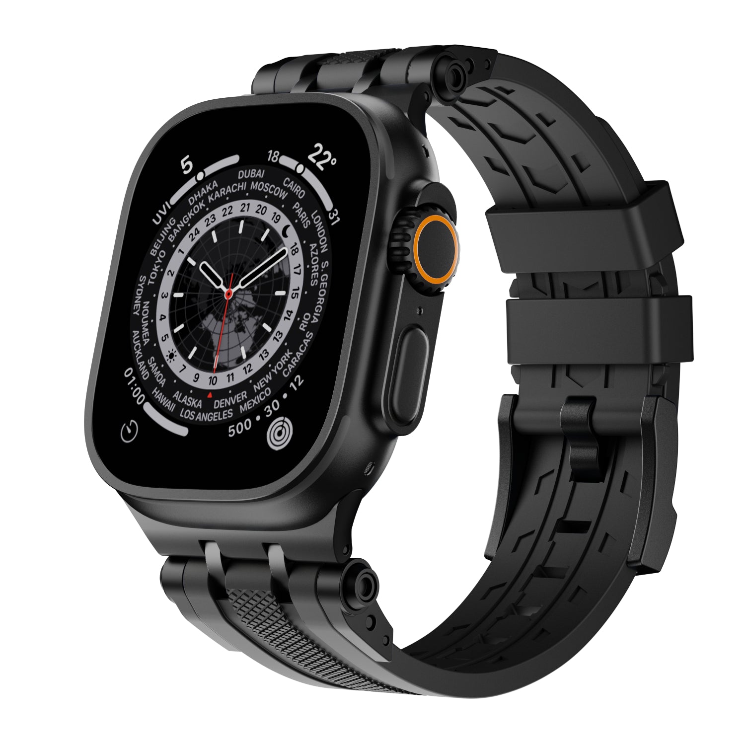 Outdoor Sports Fluoroelastomer Rubber Band For Apple Watch