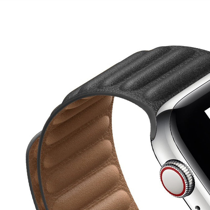 Magnetic Leather Link Band