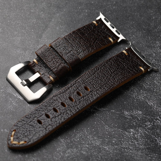 Handmade Vintage Leather Strap For Apple Watch