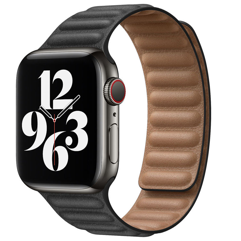 Magnetic Leather Link Band