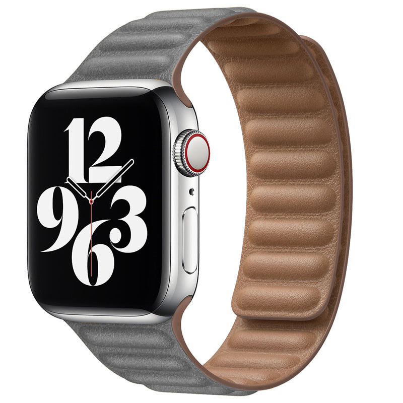 Magnetic Leather Link Band