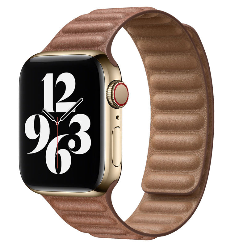 Magnetic Leather Link Band