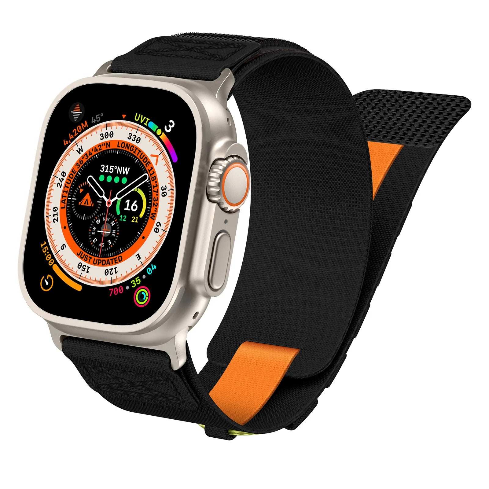 New Rugged Nylon Hiking Strap for Apple Watch