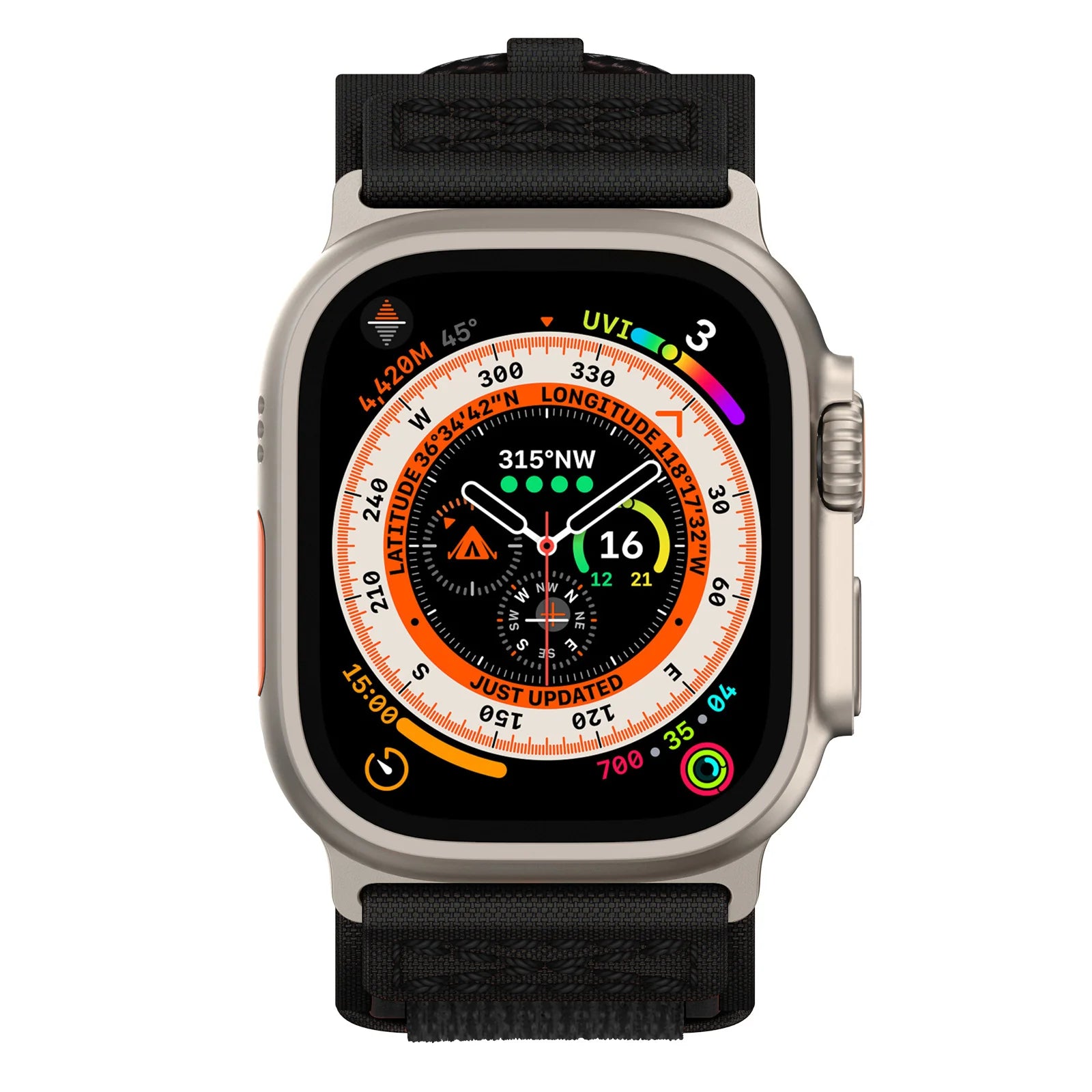 New Rugged Nylon Hiking Strap for Apple Watch