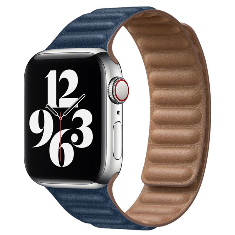 Magnetic Leather Link Band