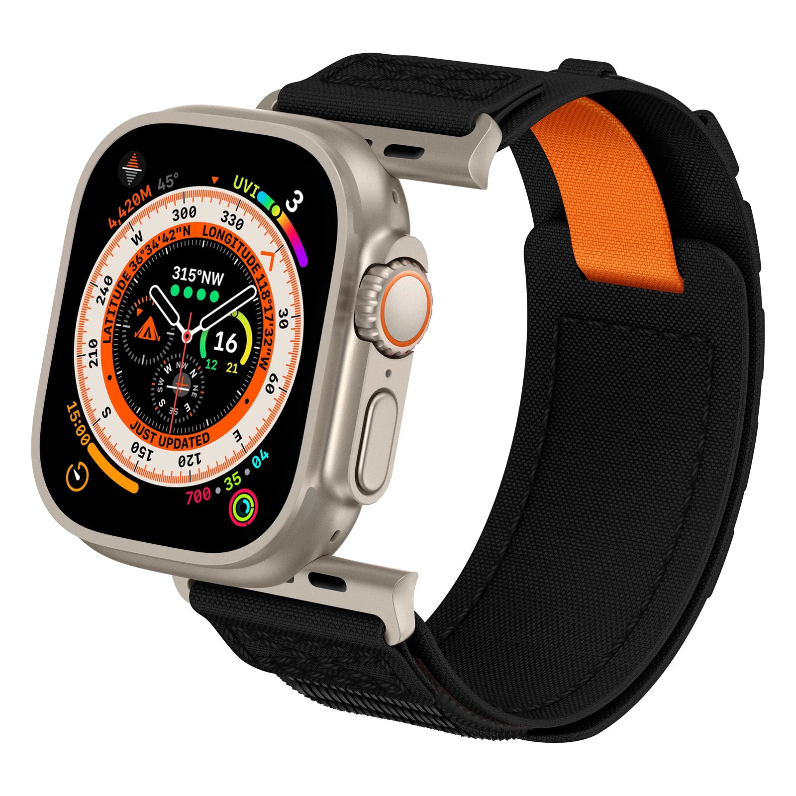 New Rugged Nylon Hiking Strap for Apple Watch