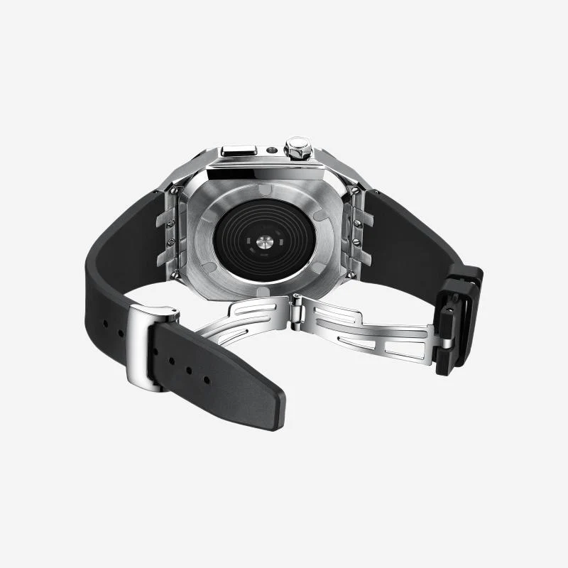 AP6006 Series - Silicone Band Steel Armor Apple Watch Case