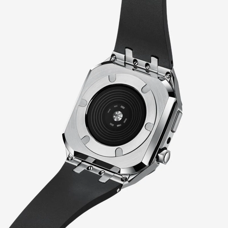 AP6006 Series - Silicone Band Steel Armor Apple Watch Case