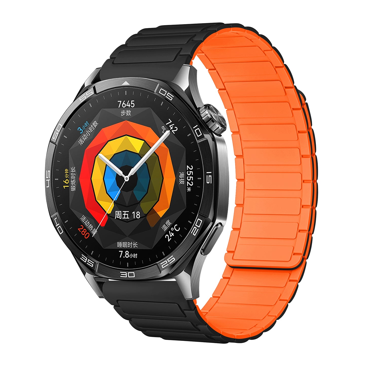 Silicone Magnetic Loop Band For 18mm/20mm/22mm Width Wach