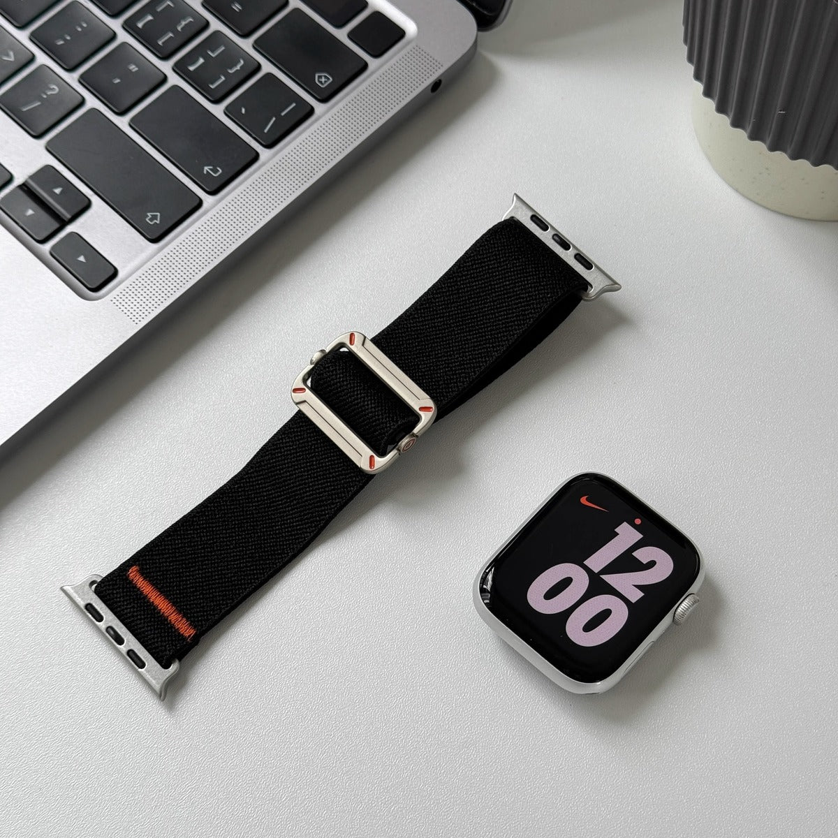 Slide Mech Stretch Nylon Strap for Apple Watch