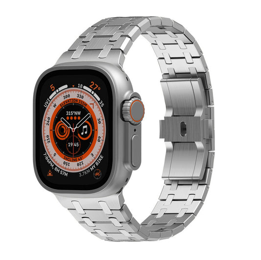 NEW AP Stainless Steel Double Chain Refit Band For Apple Watch
