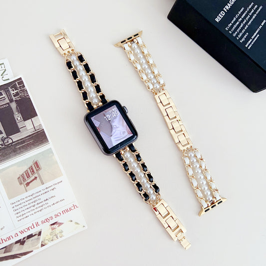 BLACK & GOLD - APPLE WATCH STRAP