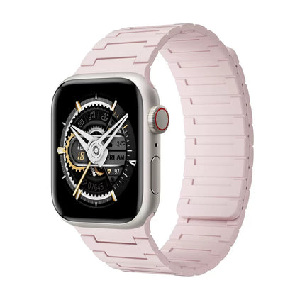 Plaid Silicone Magnetic Band For Apple Watch