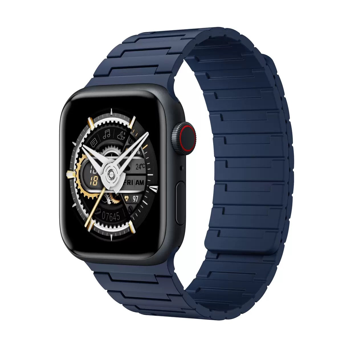 Plaid Silicone Magnetic Band For Apple Watch