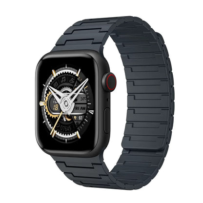 Plaid Silicone Magnetic Band For Apple Watch