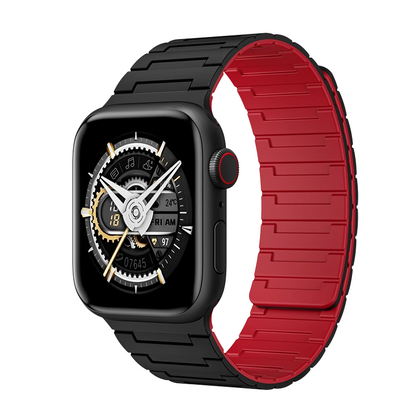 Plaid Silicone Magnetic Band For Apple Watch