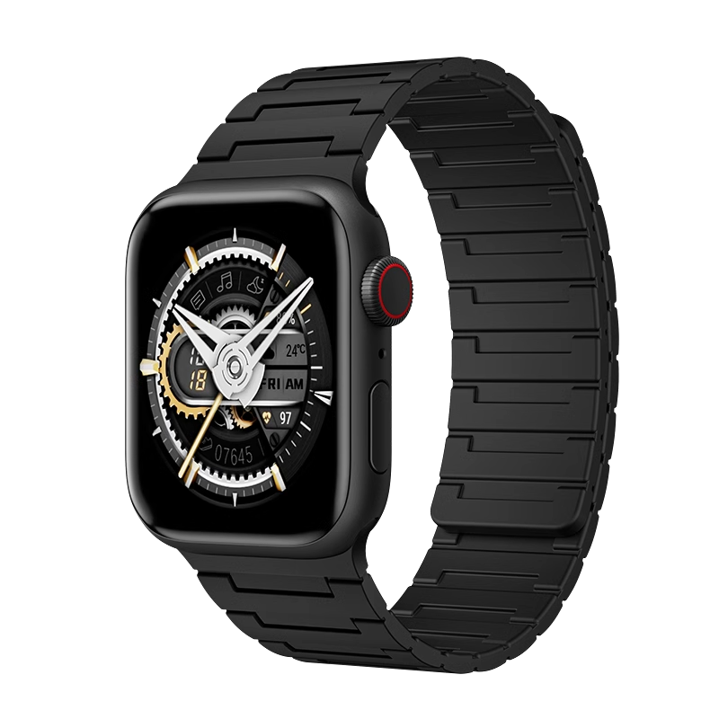 Plaid Silicone Magnetic Band For Apple Watch