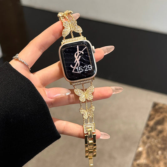 Butterfly Bling Diamond Link Bracelet for Apple Watch