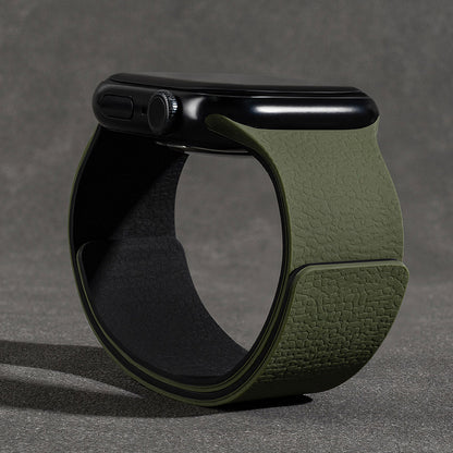 Magnetic Silicone Lychee Band For Apple Watch