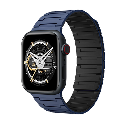Plaid Silicone Magnetic Band For Apple Watch