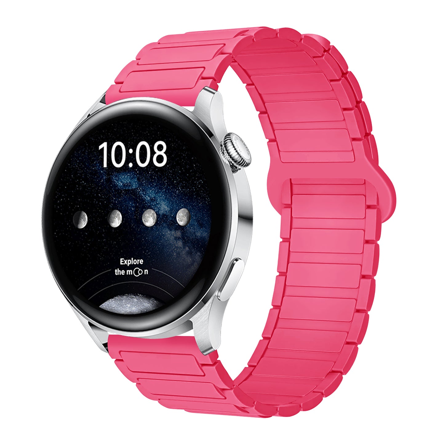 Magnetic Silicone Strap For 18mm/20mm/22mm Width Wach