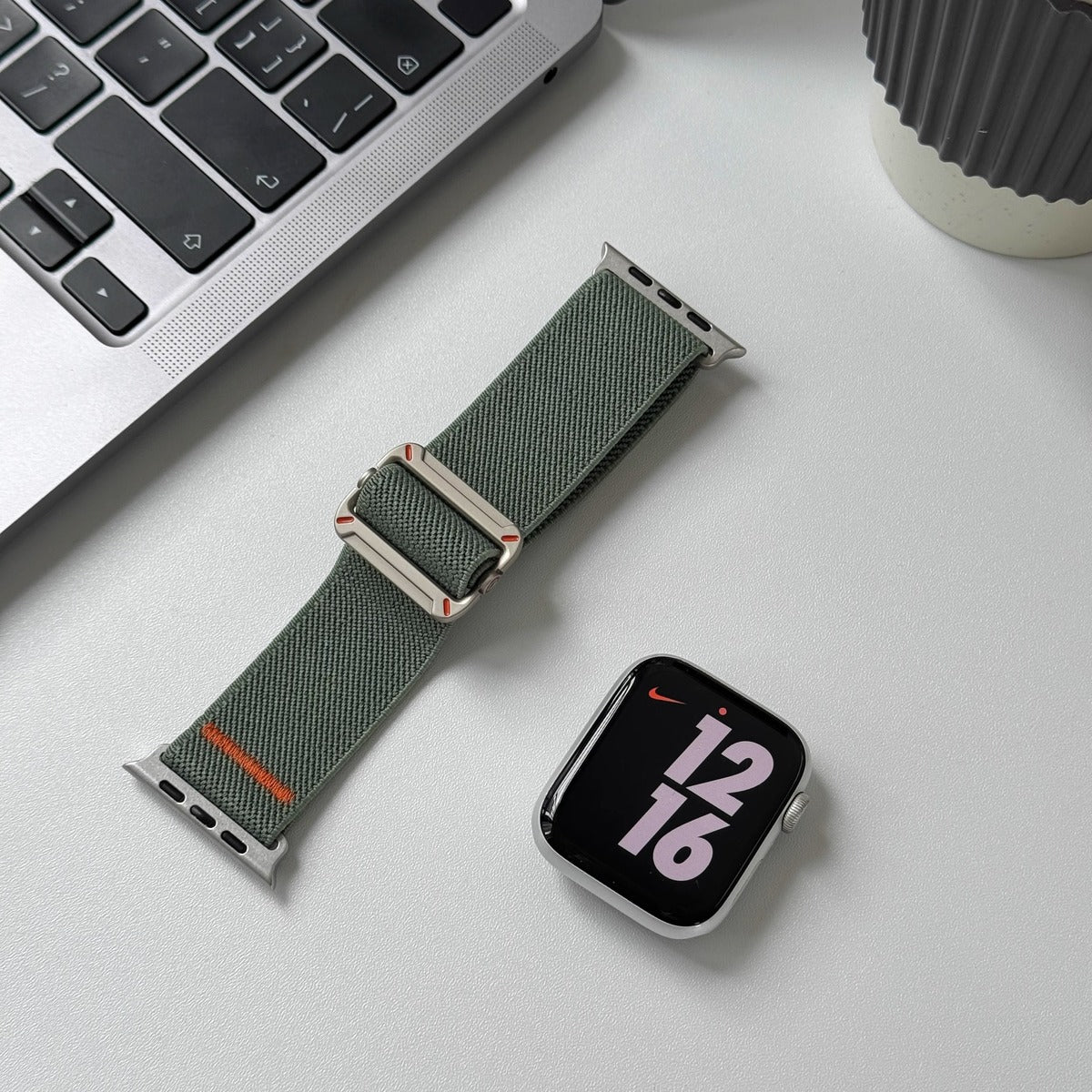 Slide Mech Stretch Nylon Strap for Apple Watch