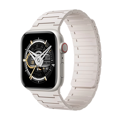 Plaid Silicone Magnetic Band For Apple Watch