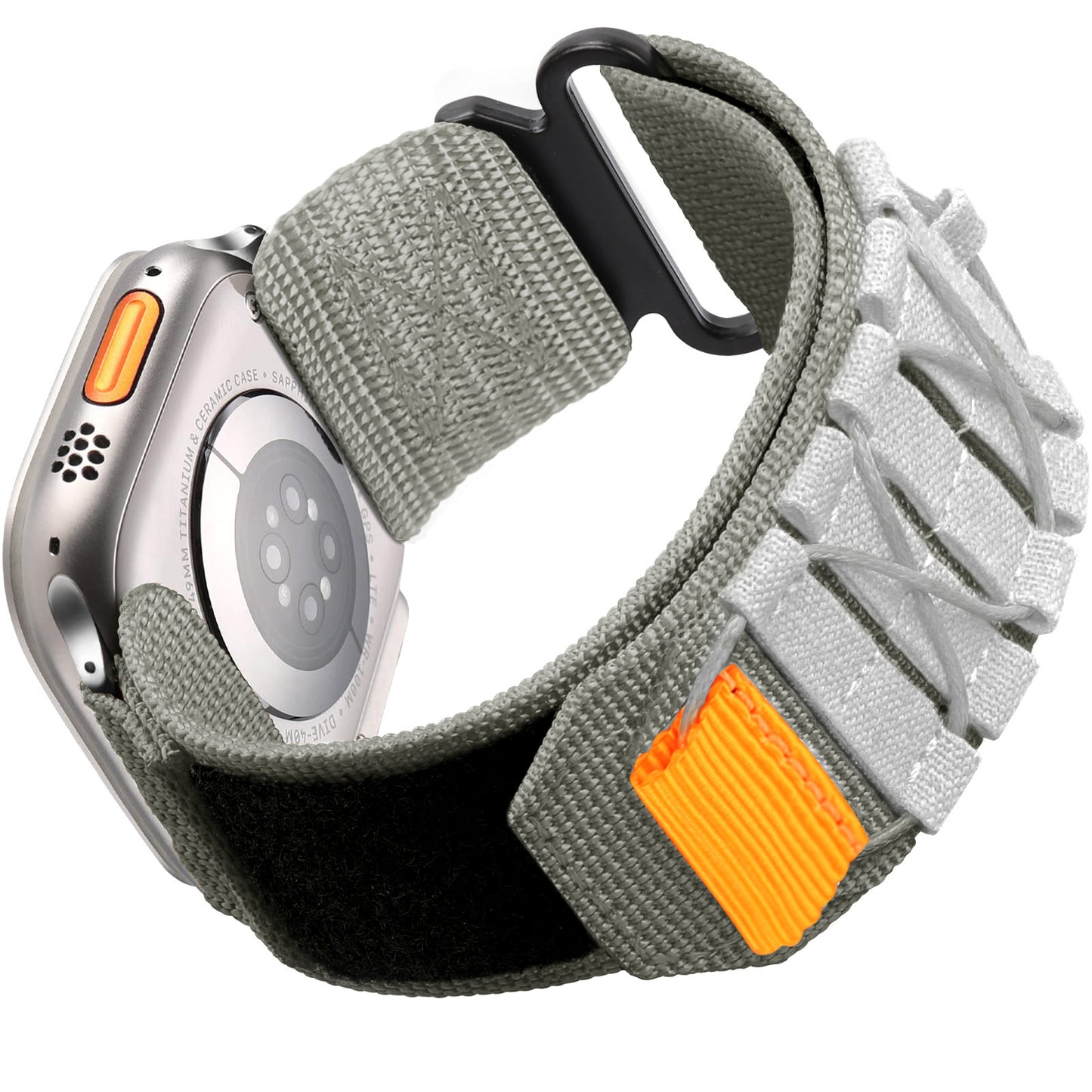 Nylon Canvas Loop Velcro Strap For Apple Watch