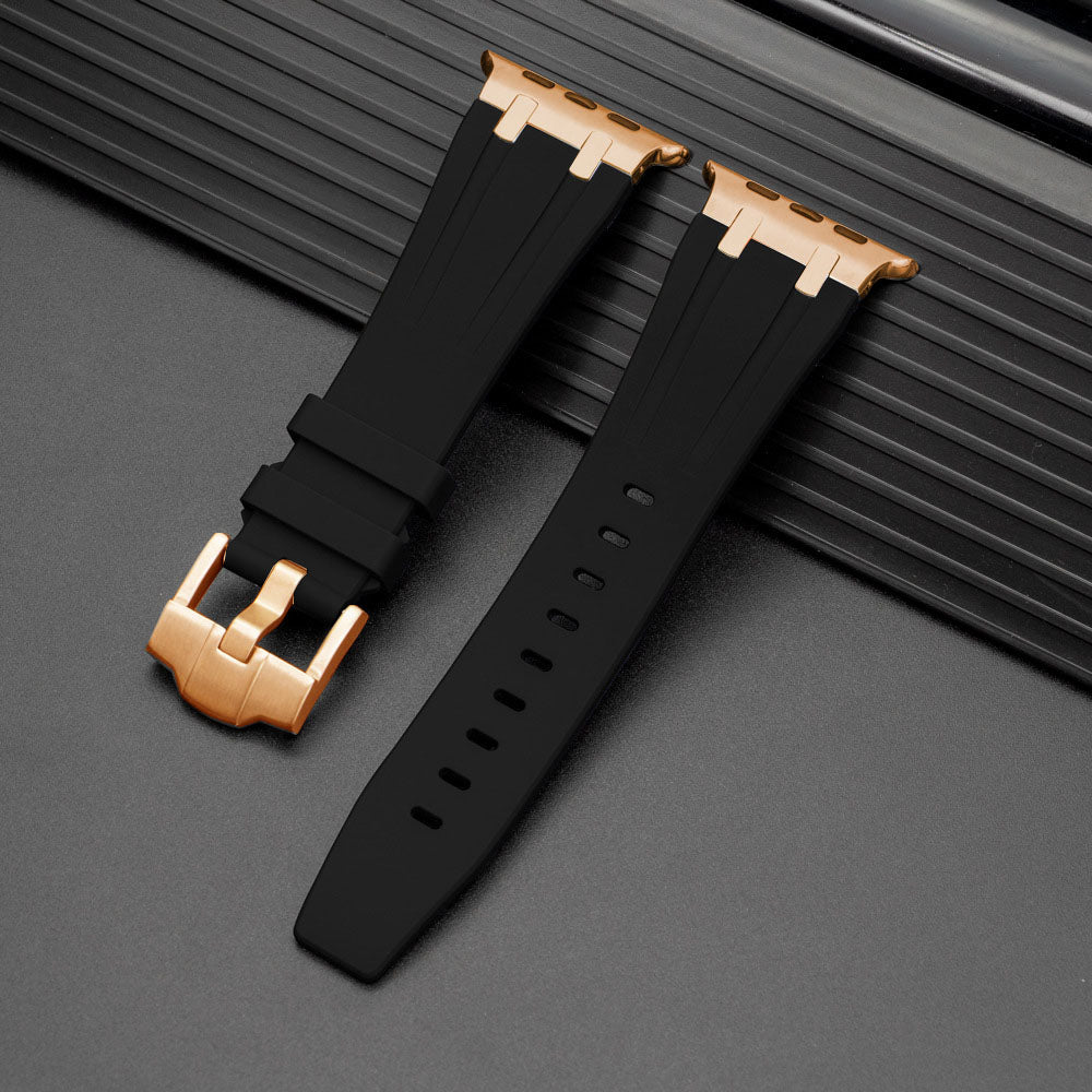 NEW AP Thick Silicone Band With Titanium Adapter For Apple Watch