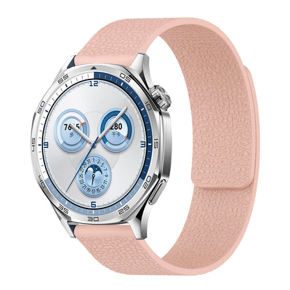 Magnetic Silicone Lychee Band For 18mm/20mm/22mm Width Wach