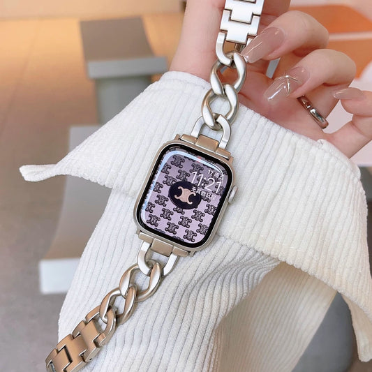 Heart-Shaped Link Bracelet for Apple Watch