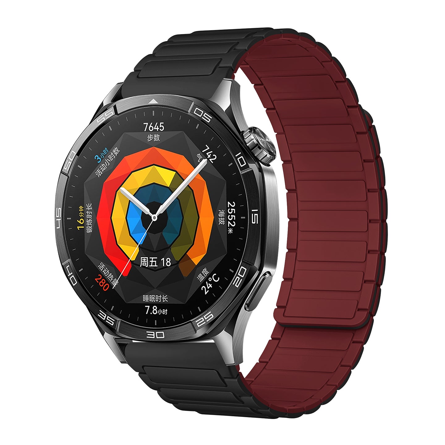 Silicone Magnetic Loop Band For 18mm/20mm/22mm Width Wach