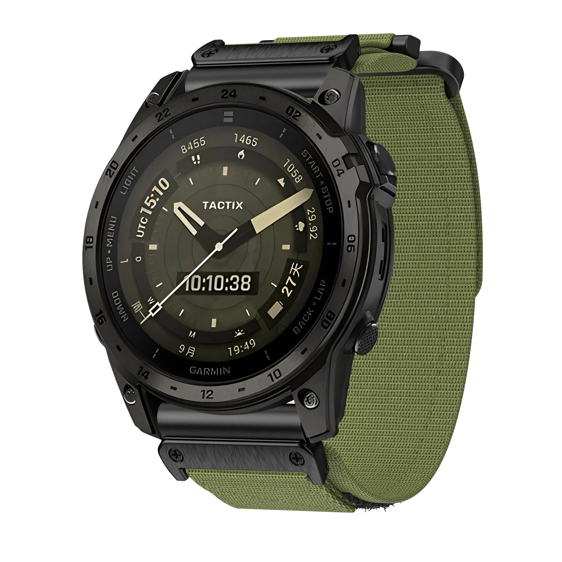 Nylon Canvas Loop Velcro Band For Garmin