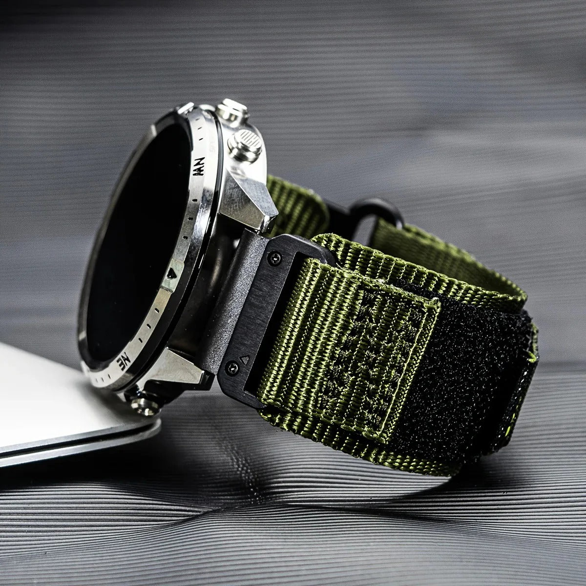 Nylon Canvas Loop Velcro Band For Garmin