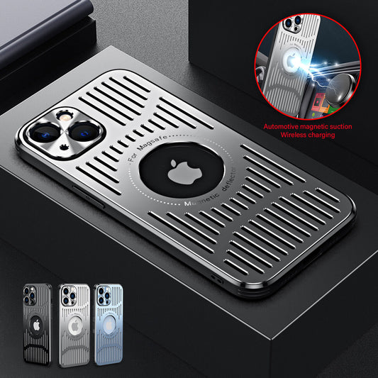 Metal Magnetic Heat Dissipation Ventilated IPhone Case